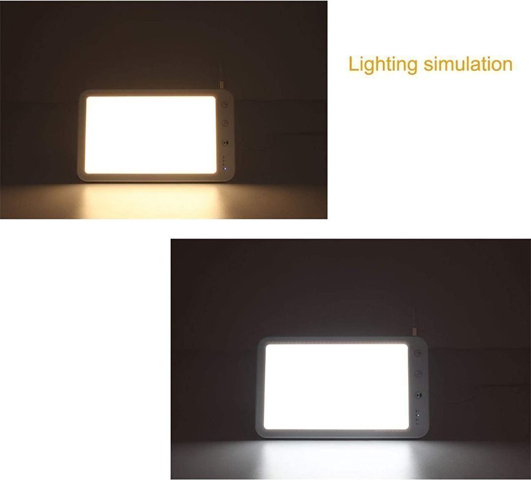 LED Light Therapy Lamp, Sad Light Boxes USB Portable Therapy Box