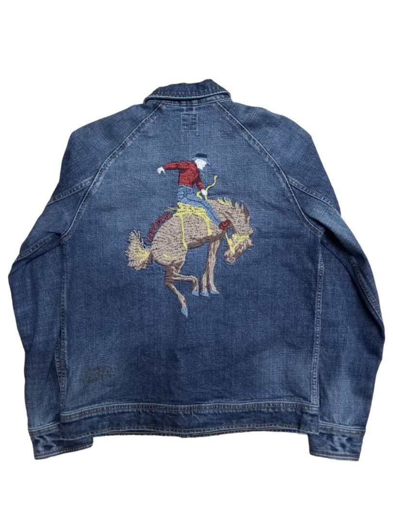 COWBOY EMBROIDERED DENIM