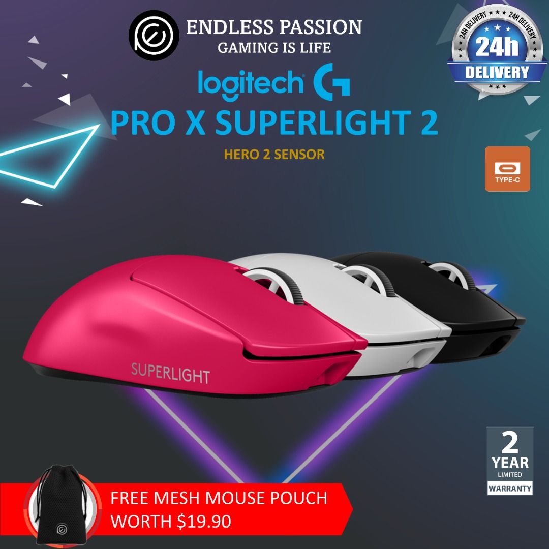 Logitech G Pro X Superlight 2 Lightspeed Wireless Gaming Mouse, Computers &  Tech, Parts & Accessories, Mouse & Mousepads on Carousell
