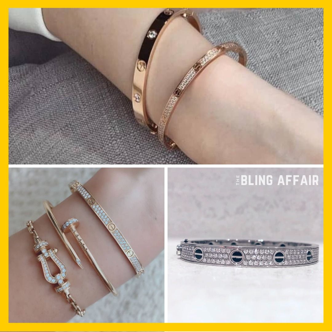 Cartier small pave love bracelet new arrivals