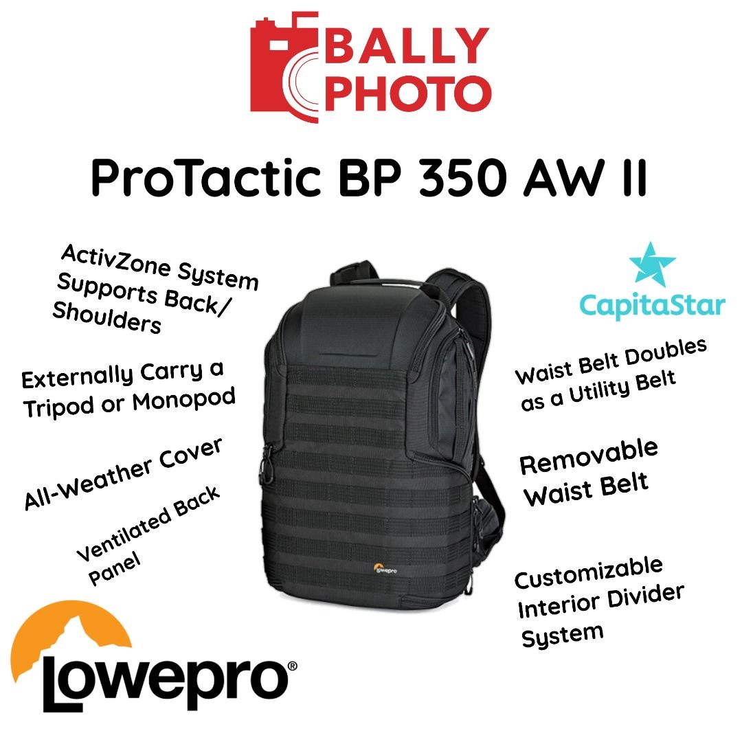 Lowepro protactic 350 aw camera and laptop backpack on sale