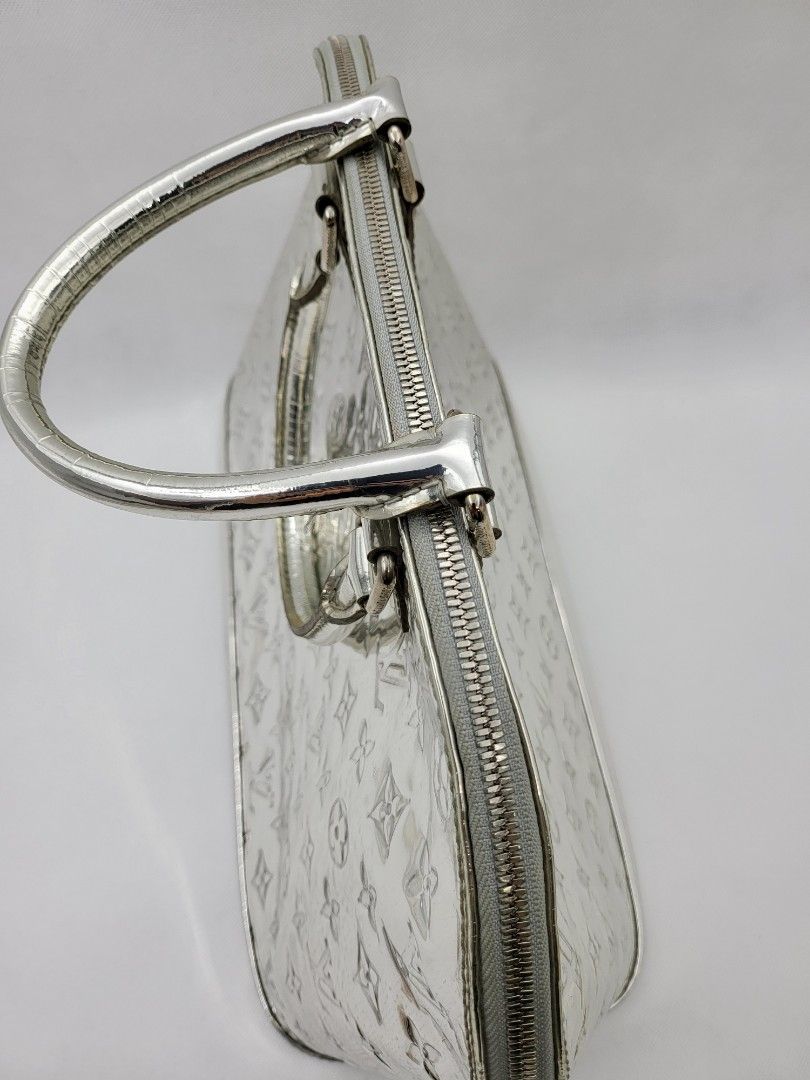 Louis Vuitton Silver Monogram Miroir Limited Edition Alma MM Bag