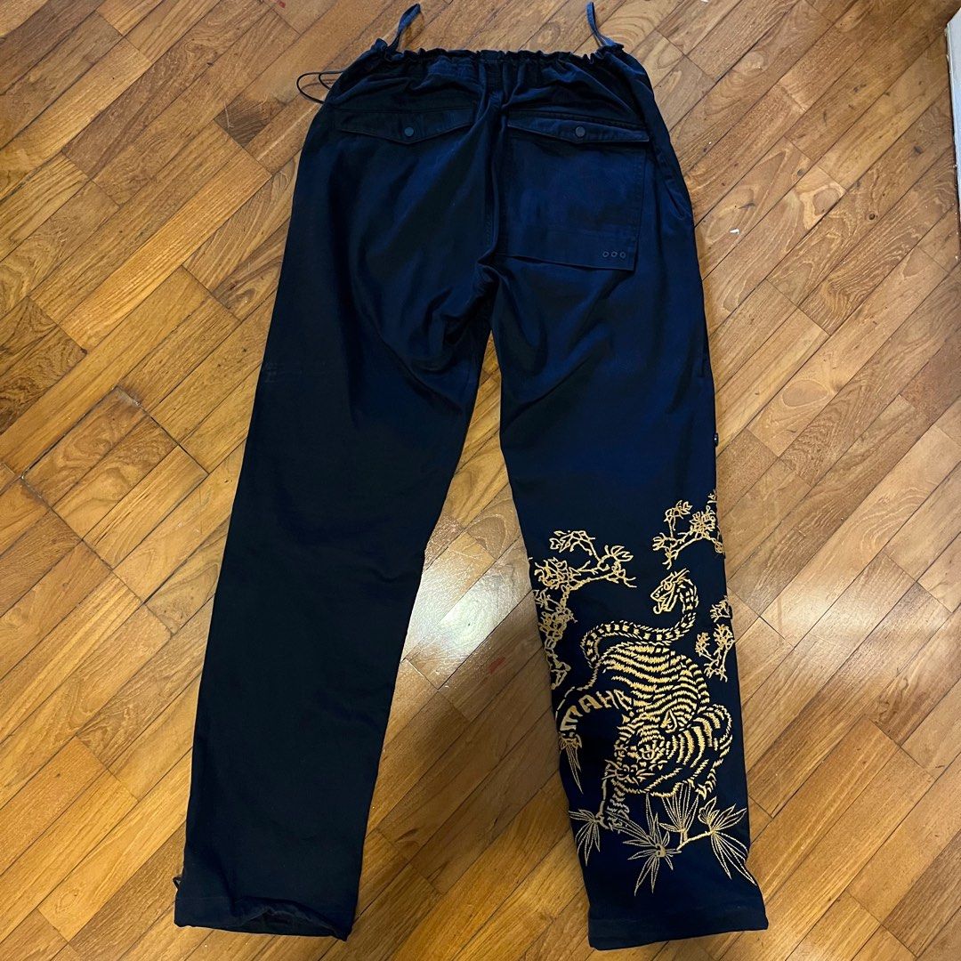 Maharishi Dragon Embroidered Snopants Trousers in Black for Men | Lyst