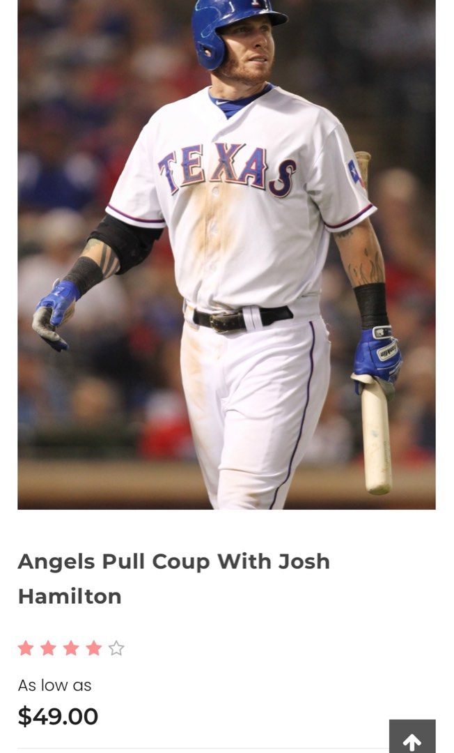 Texas Rangers Josh Hamilton Light Blue Replica Men's Alternate