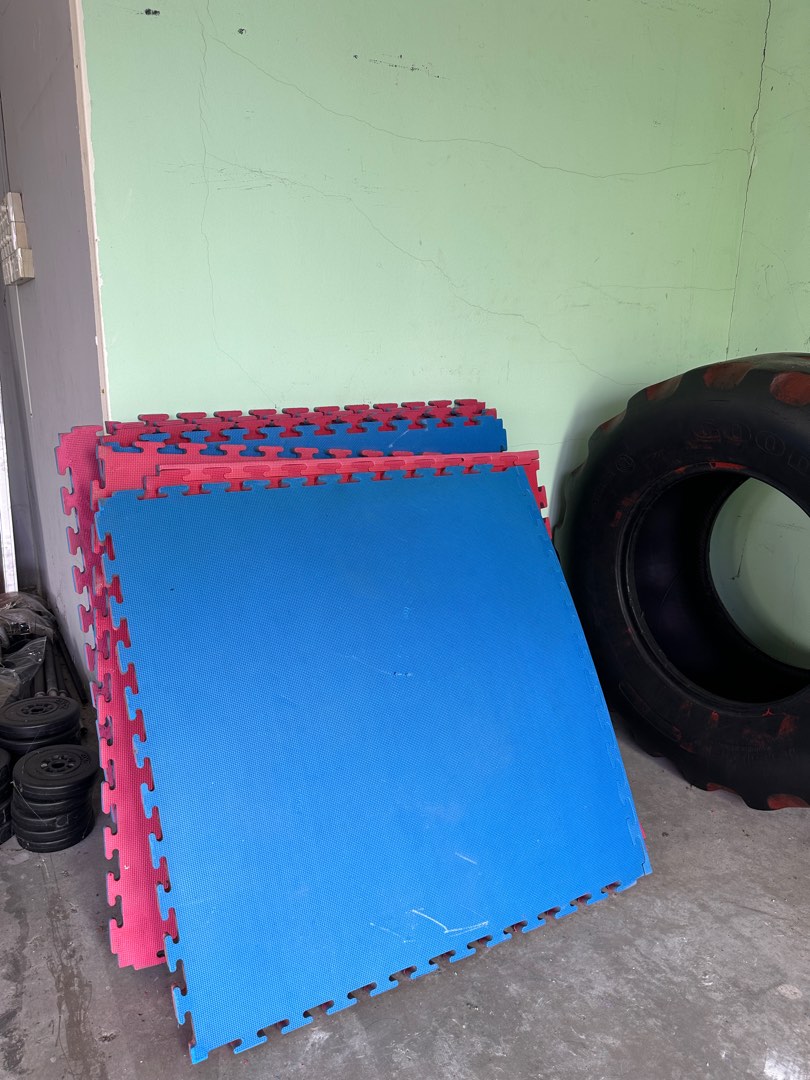 martial art mats (used), Sports Equipment, Exercise & Fitness, Exercise