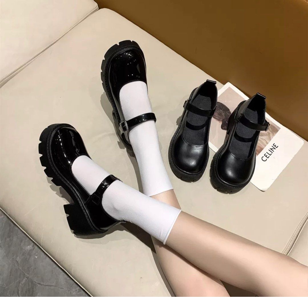 mary janes glossy platforms Women s Fashion Footwear Heels on