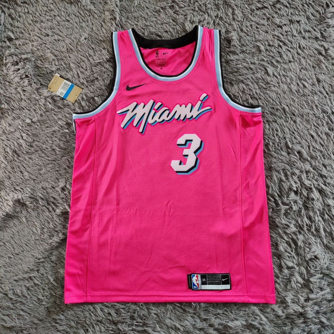 DWYANE WADE SIGNED MIAMI HEAT VICE SUNSET 44 SWINGMAN NBA JERSEY