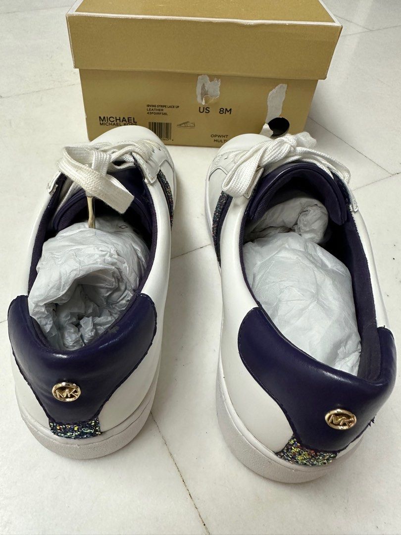 Michael Kors Leather Sneakers, Luxury, Sneakers Footwear on