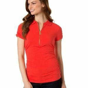 Michael kors top polo womens orange