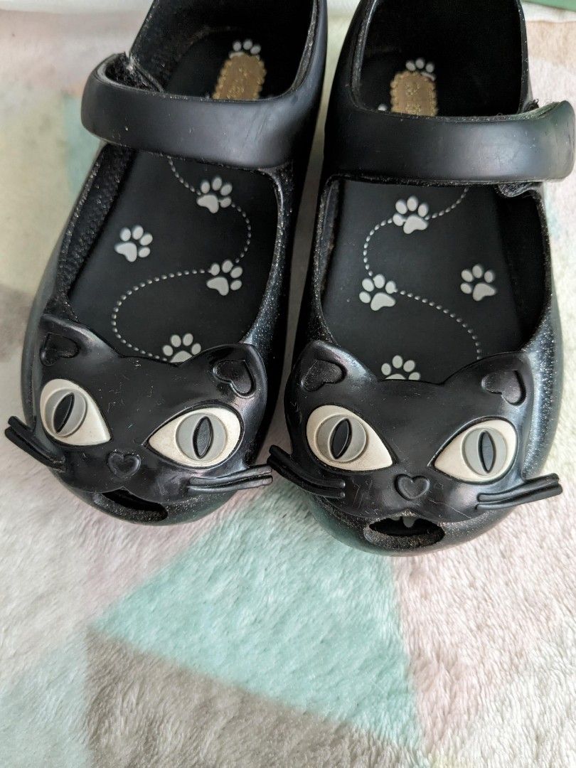 Mini melissa black cat best sale