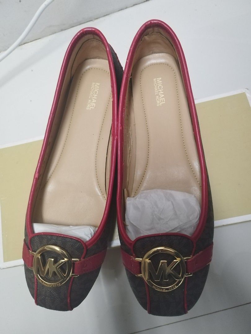 MK Fulton Mini Logo Flats Women s Fashion Footwear Flats