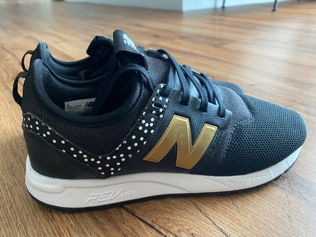 New Balance 247. Black Gold Polka Dots Women s Fashion Footwear Sneakers on Carousell