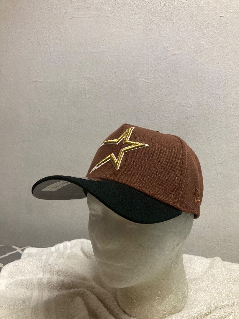 Men's Houston Astros New Era Brown Harvest A-Frame 9FORTY