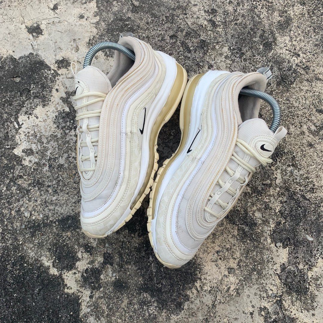 nike air max 97 reflective logo cream