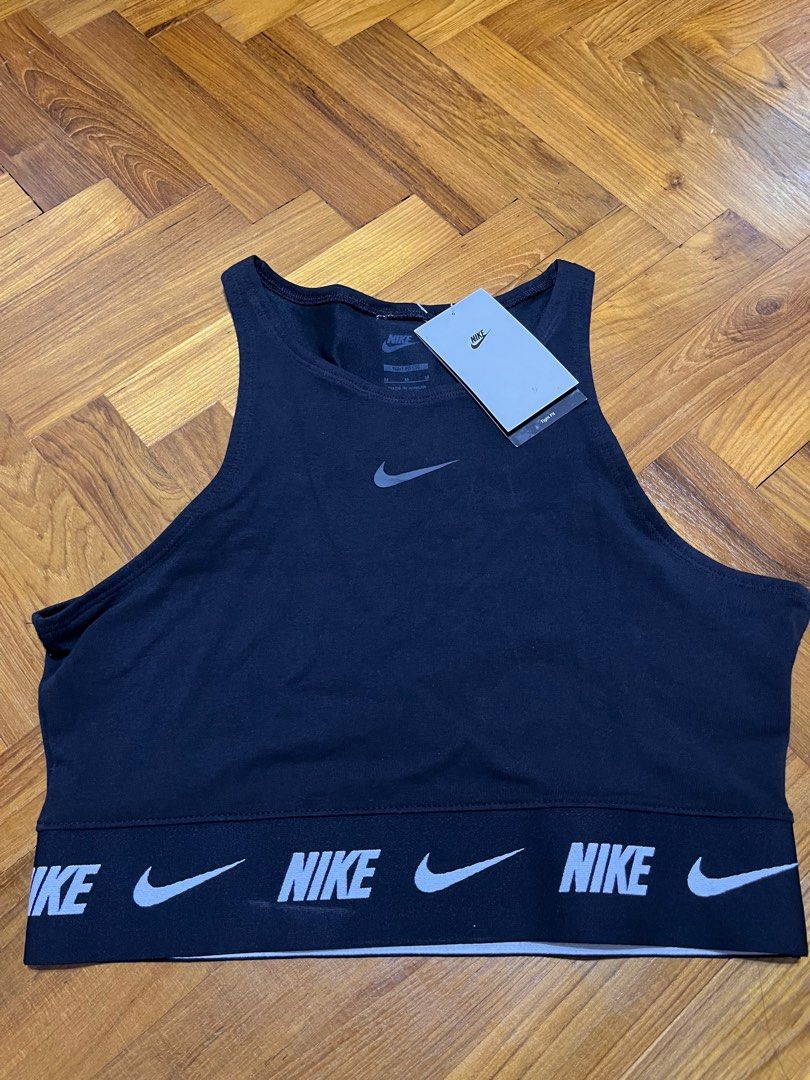 Nike criss cross crop top sale