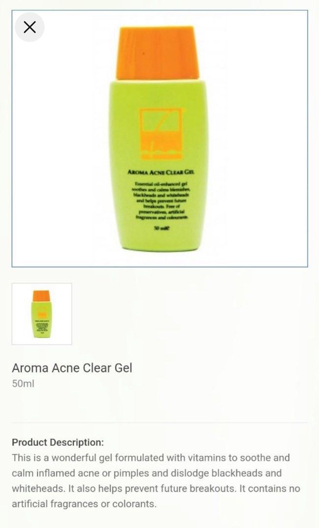 Niks Aroma Acne Clear Gel, Beauty & Personal Care, Face, Face Care on