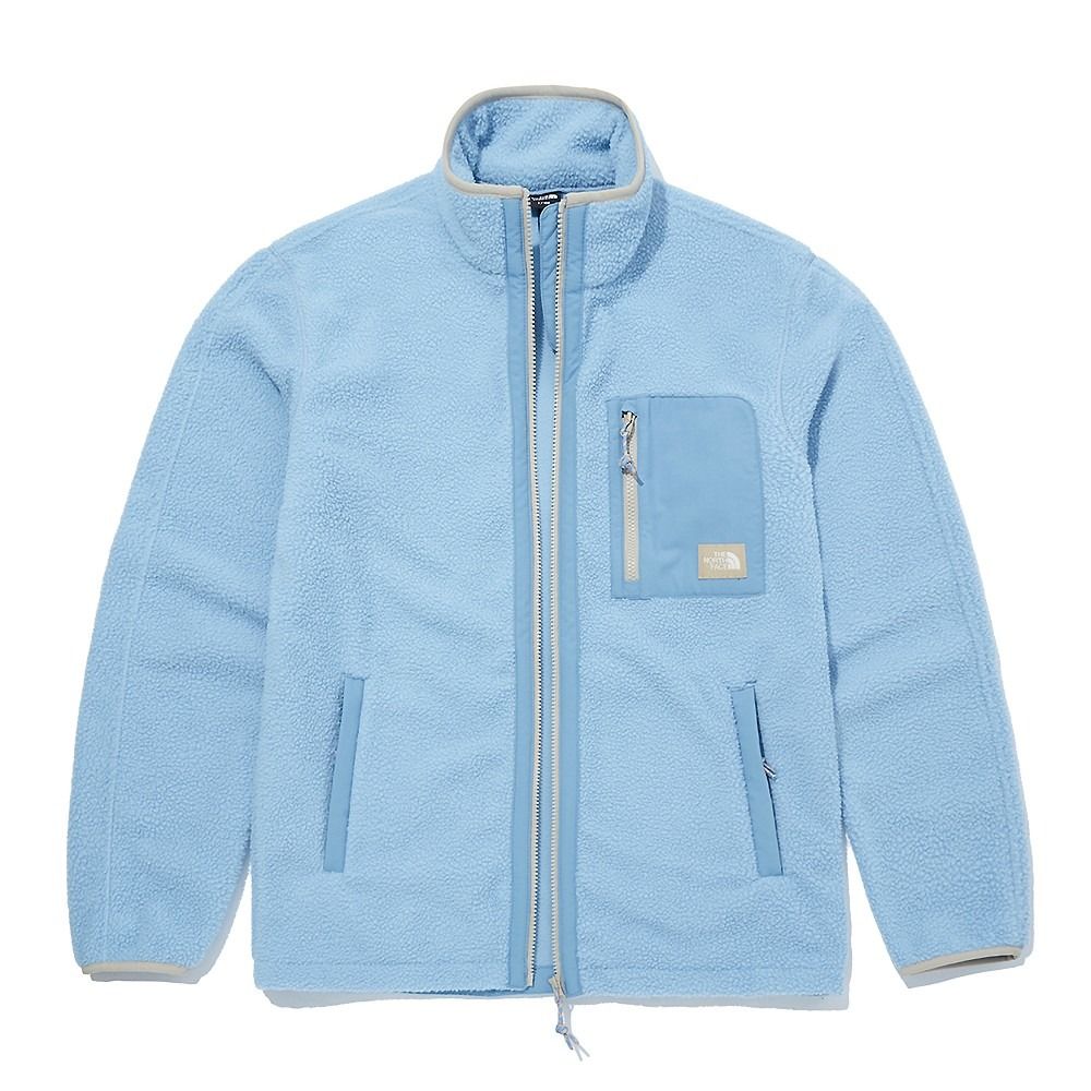 Light blue north face fleece cheap