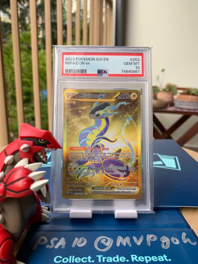 Pokémon TCG Scarlet and Violet Koraidon EX Hyper Rare Gold 254/198 Secret  Rare