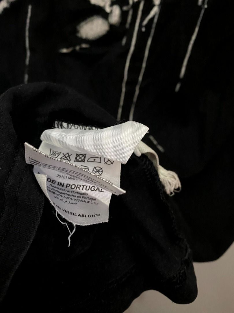 Off white outlet tee tag