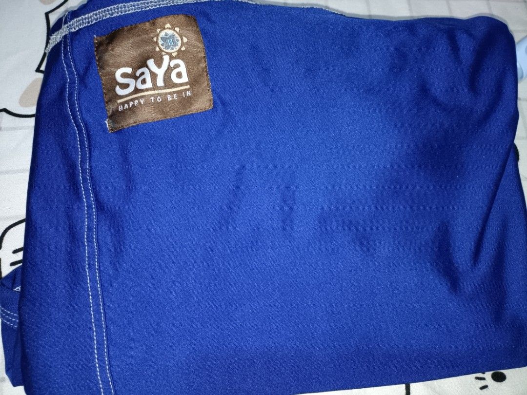 Original Saya. (Category: Carriers & Slings) located in Manila. Submitted by gioaxel (Listing ID 1253076103, Image 3). Description: Original Saya Baby Carrier Blue Color Used once Size 2.
