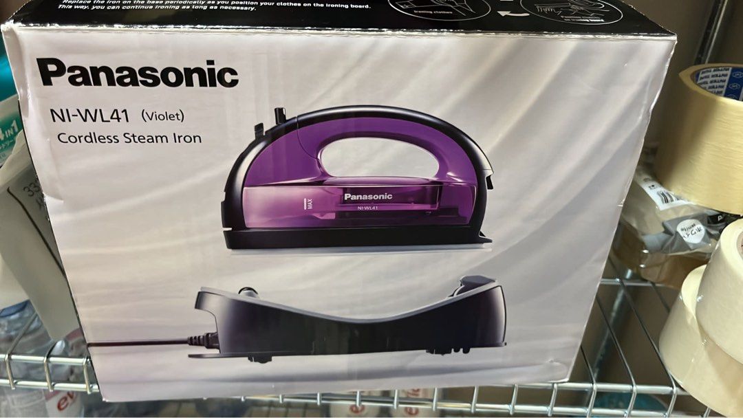 Panasonic NI-WL41 cordless steam iron, TV & Home Appliances, Irons ...