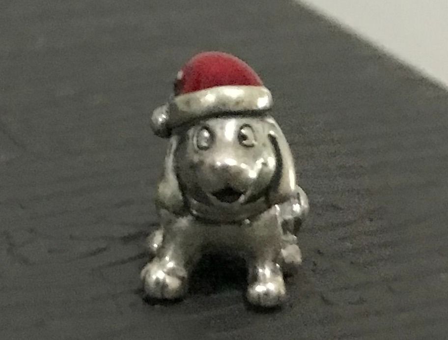 Pandora Dog Puppy Santa Hat Christmas Charm Women s Fashion Jewelry Organizers Charms on Carousell