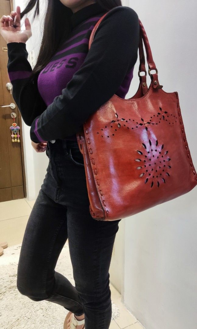 Patricia nash store leather tote