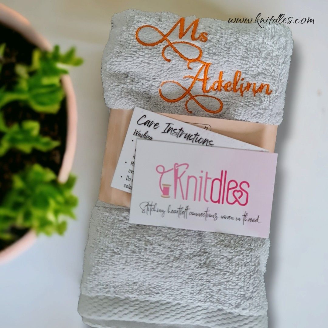 Personalised Hand Infant Toddler Towels gifts for loved ones