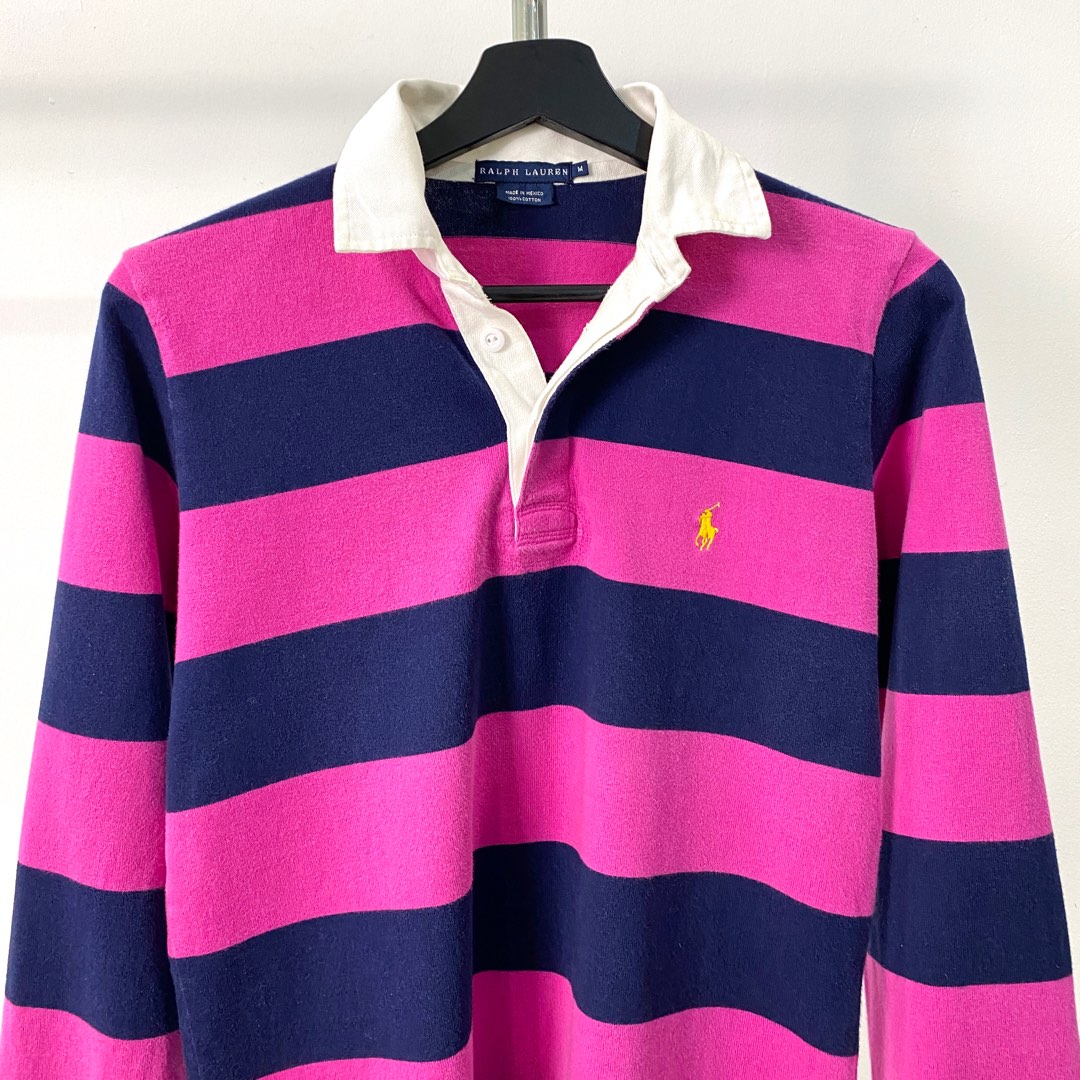 Pink and blue ralph lauren polo sale