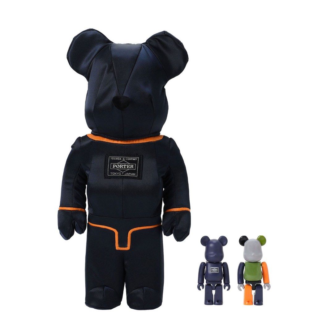 MEDICOM Bearbrick X Porter Yoshida Japan Tanker Iron Blue 1000