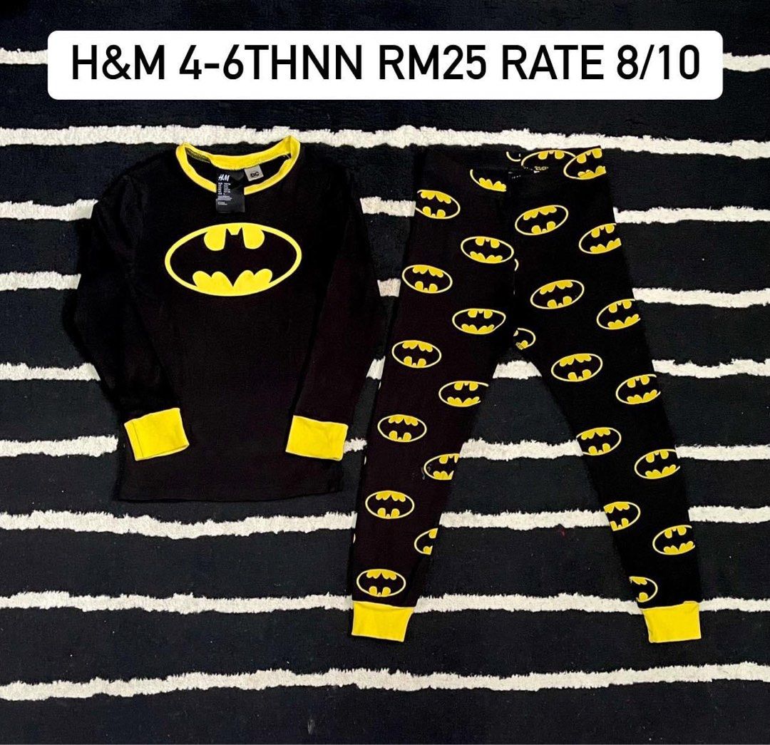Preloved H M pyjamas boy Batman RM25 Babies Kids Babies Kids