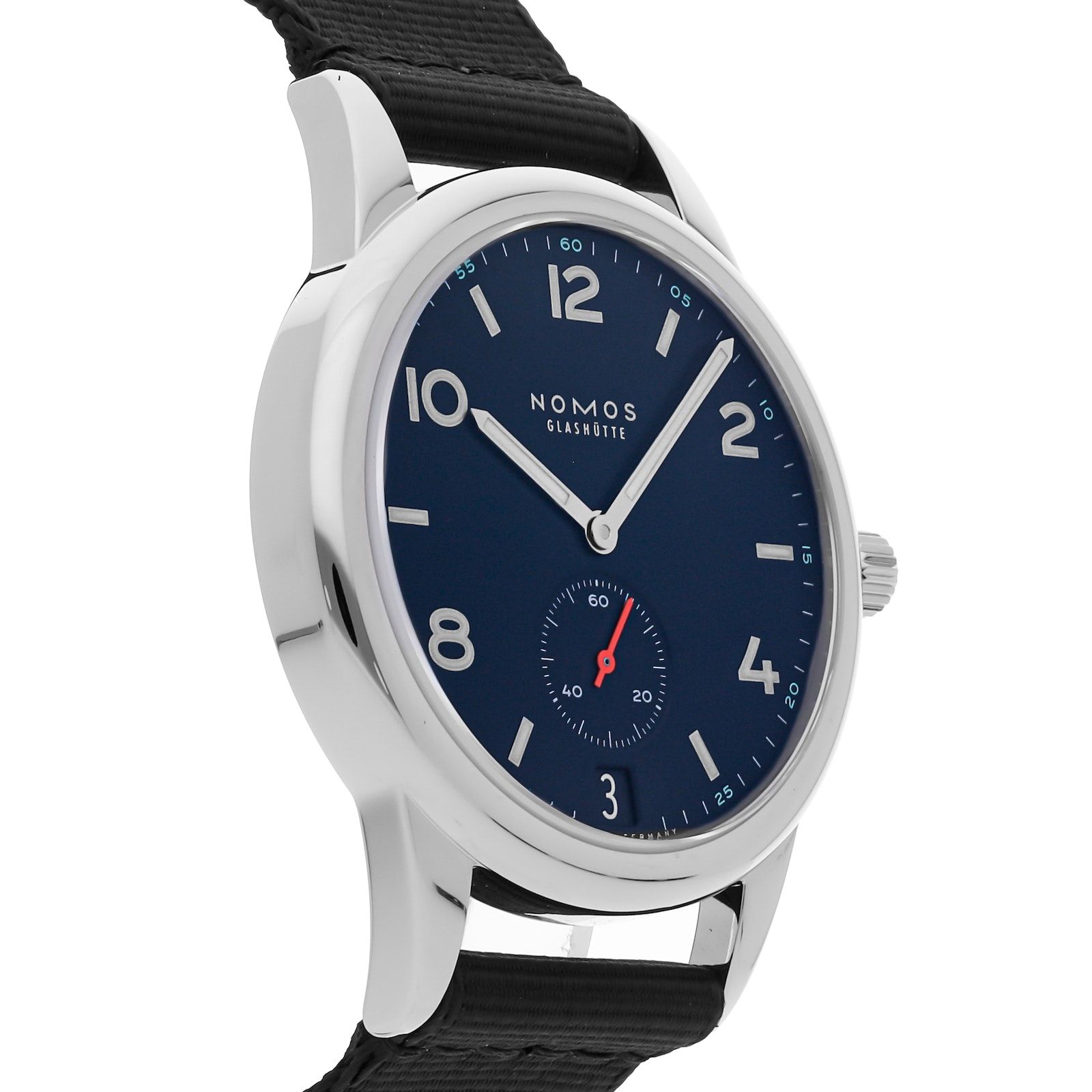 Pre Owned Nomos Glashutte Club Date Atlantic 776 Luxury Watches