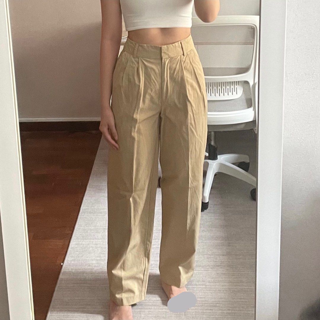 Primark khaki trousers hot sale