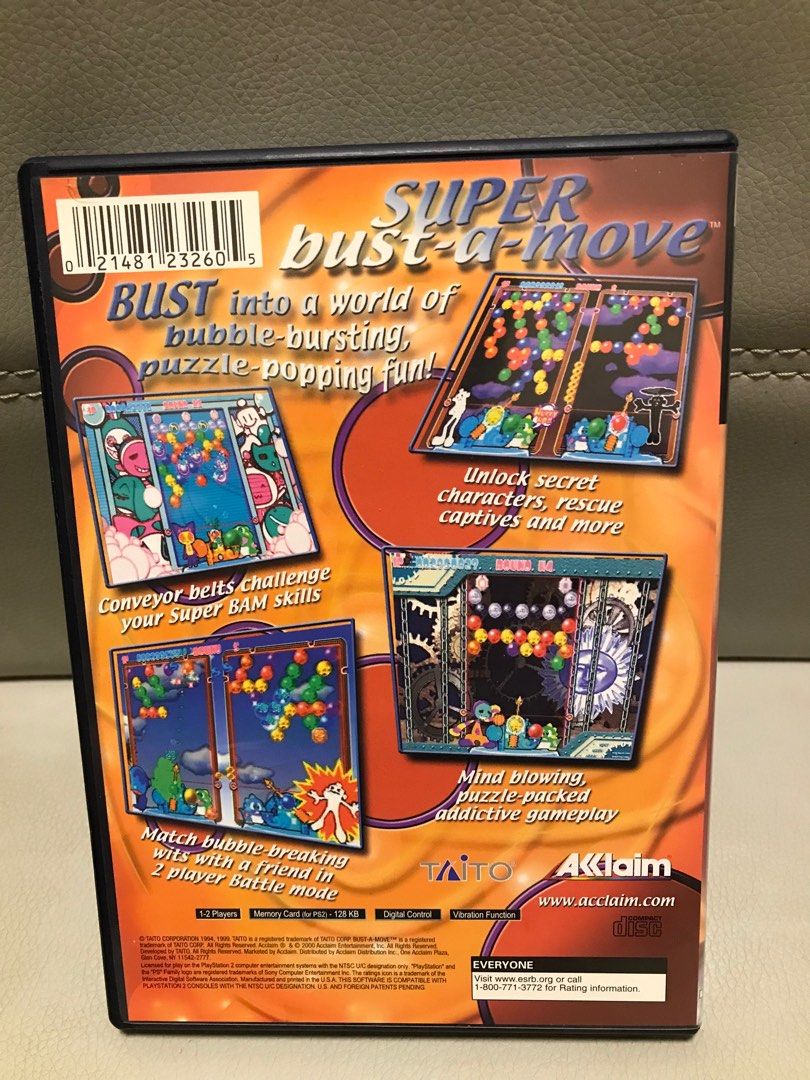 Ps2 game super bust a move playstation carousell