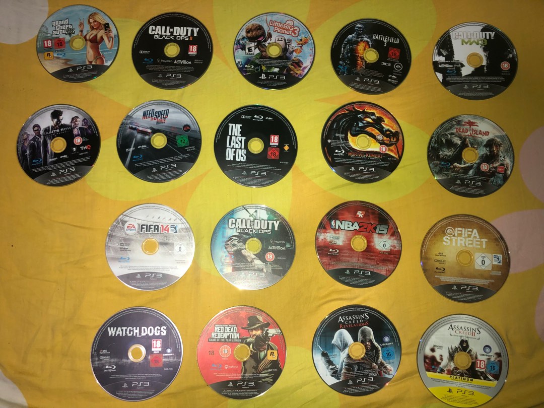 playstation games disks