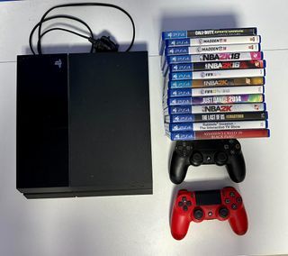 PS4 500GB (Phat) with controller and games