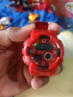 Red watch hello kitty Strap