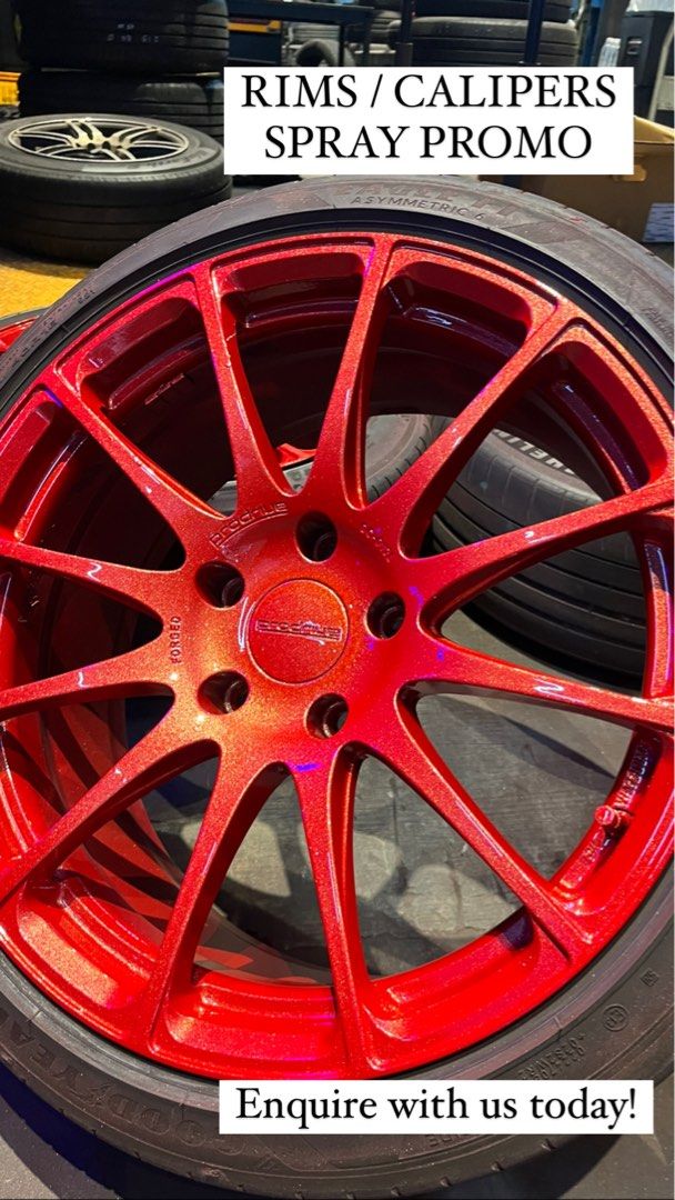 RIMS SPRAYING PROMOTION! 100! CUSTOM COLOUR AVAIL!, Car Accessories