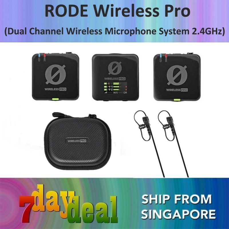 Rode Wireless PRO Microphone - Dual Transmitter Set with Lavaliers