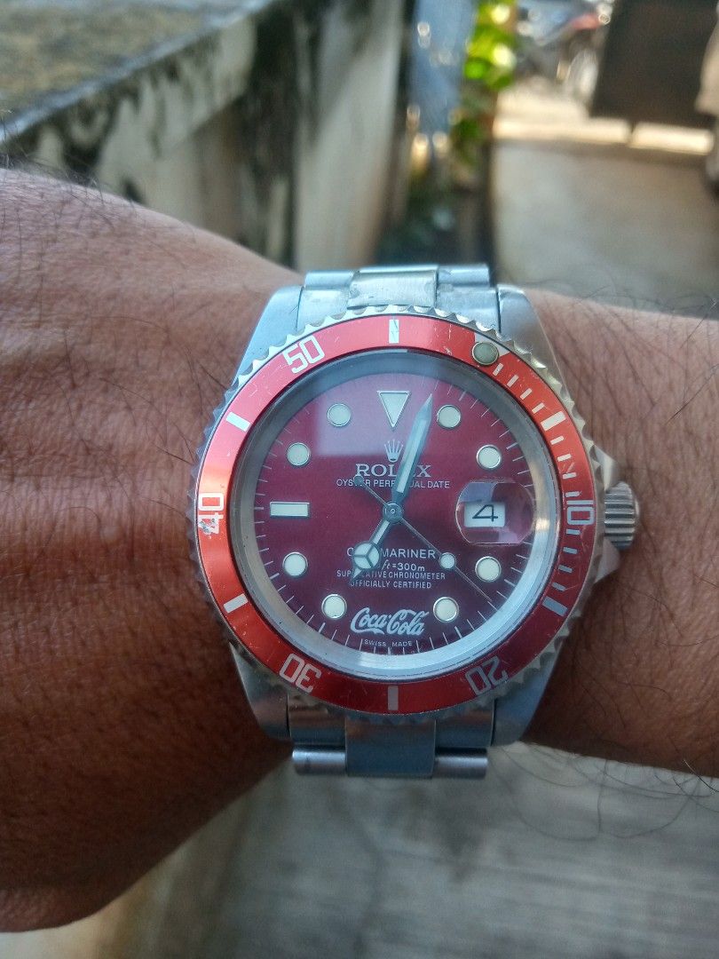 Rolex submarine Coca cola Fesyen Pria Jam Tangan di Carousell