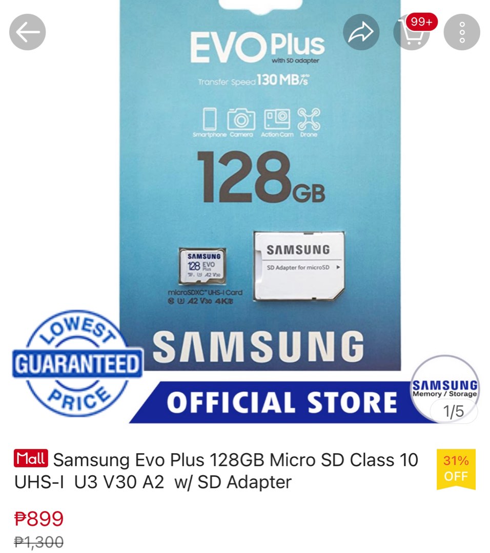 Samsung SD card, Mobile Phones & Gadgets, Mobile & Gadget Accessories