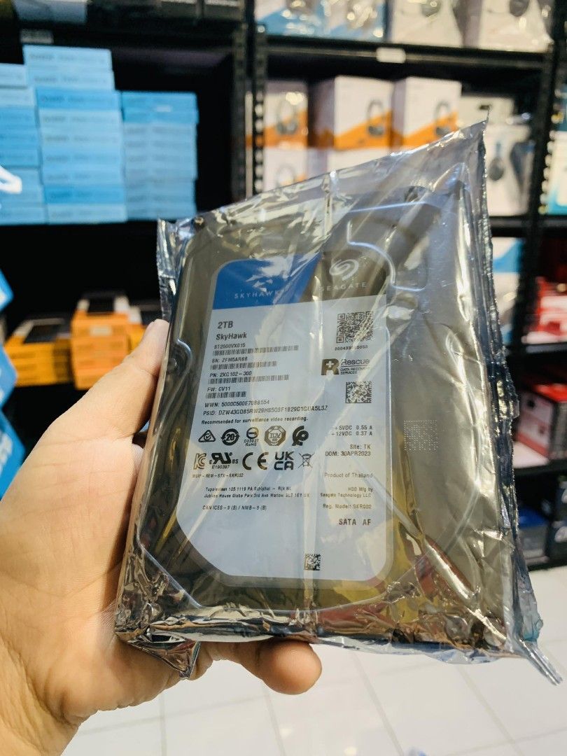 Seagate 2TB 3.5" Skyhawk Surveillance SATA HDD ST2000VX015 (Category: Security Systems & CCTV Cameras) located in Makati City. Submitted by techubstoreandaccessories (Listing ID 1253143379, Image 2). Description: Seagate 2TB 3.5" Skyhawk Surveillance SATA HDD ST2000VX015 On Hand‼️ Ready to Pick-up/Ship‼️ DETAILS: ✅BRAND NEW & ORIGINAL. ✅7 Days Replacement for Factory Defects and 1year Limited Warranty. (Terms and conditions apply). ✅With Sales In