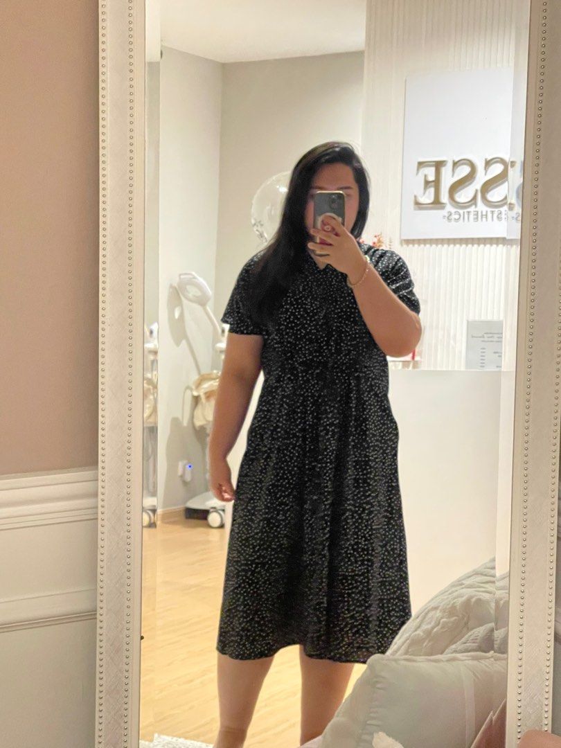 Shein polka top dot dress