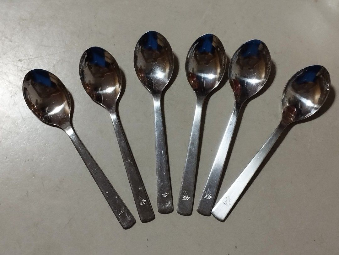 Singapore Airlines tea spoons, Vintage SIA Collectible (6 PCs ...