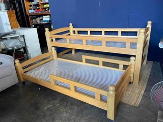 Single Size Pull-out Bed 79”L x 38”W x 36”H  Solid wood In good condition