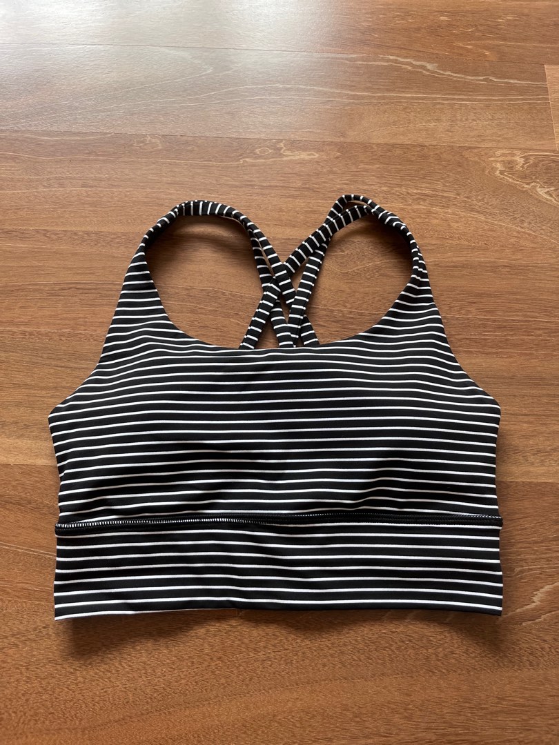 Lululemon striped sales sports bra