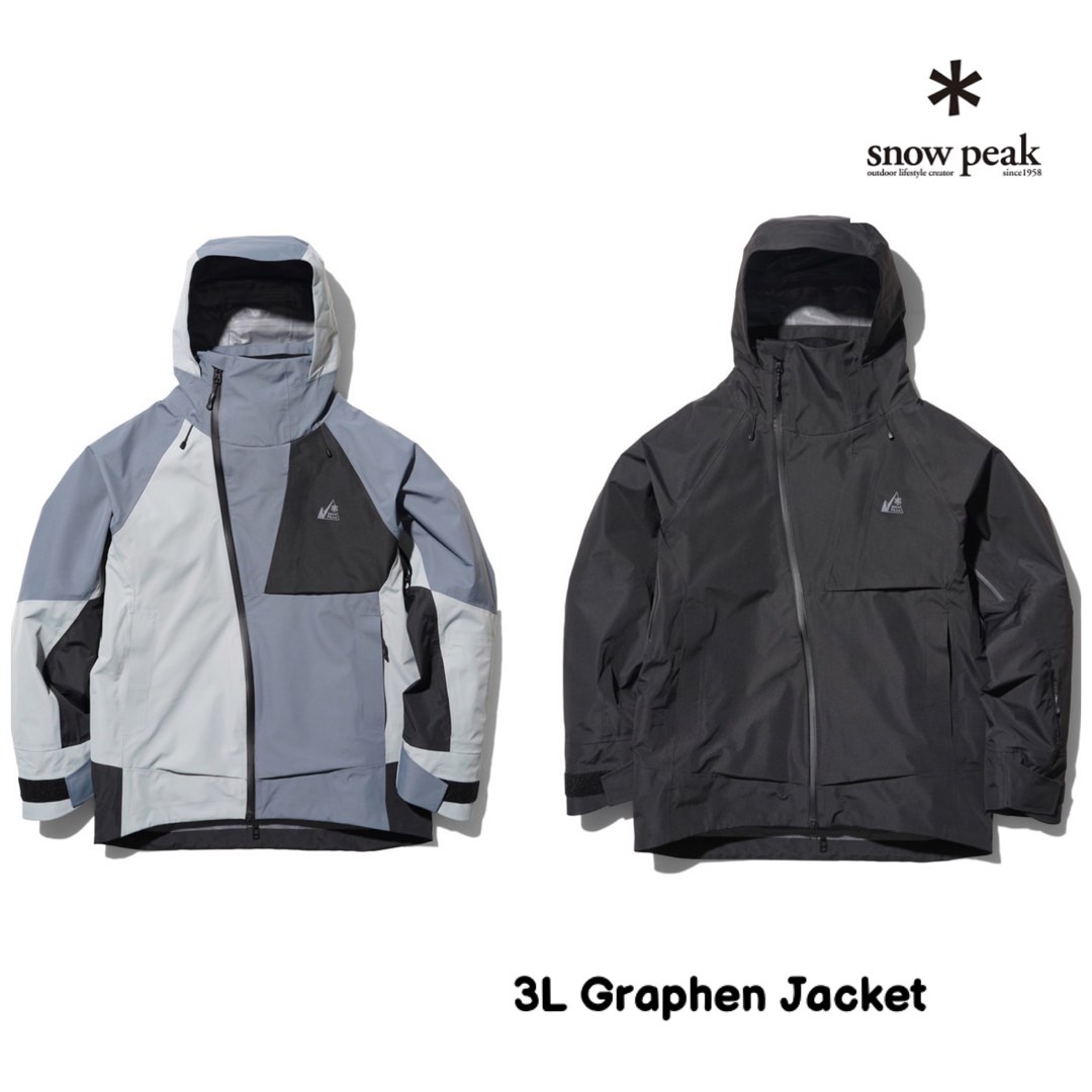 snow peak 3L Graphen Jacket 防風外套MM4310-JK010, 男裝, 外套及戶外