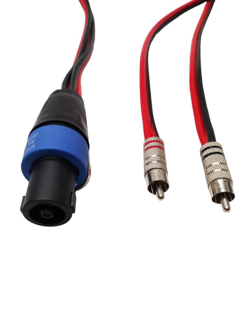 Cavo Splitter Speakon Gissroys 1 Maschio A 2 Femmine - 0,5 M, Per Collegare Più Altoparlanti, DJ E Audio Professionale