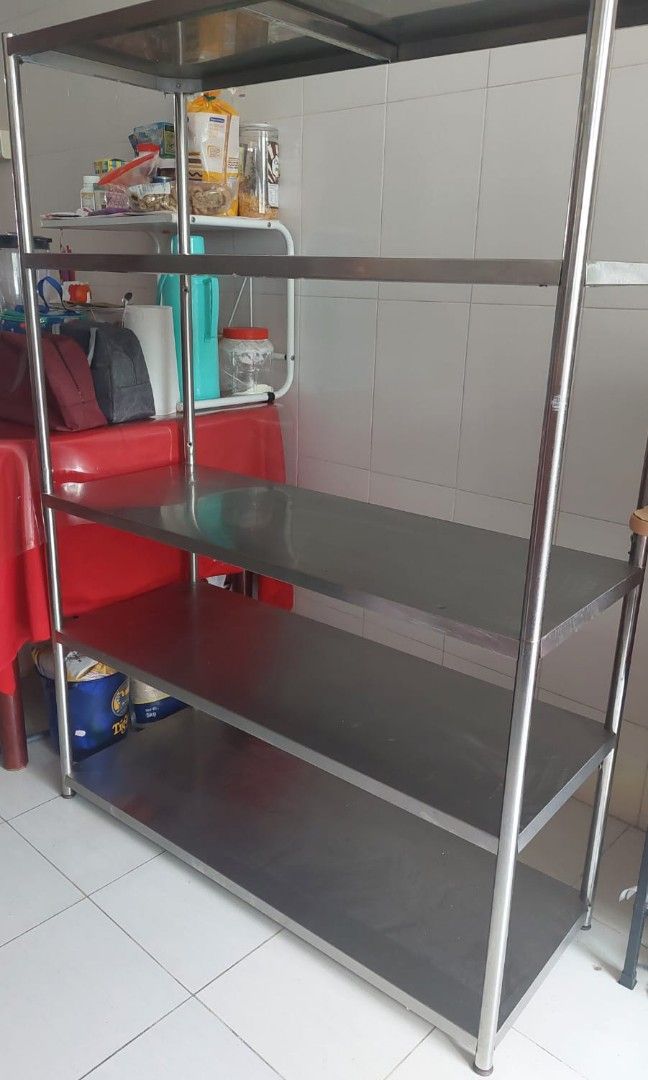 Stainless Steel Kitchen Shelf / Rack Heavy Duty, Furniture & Home