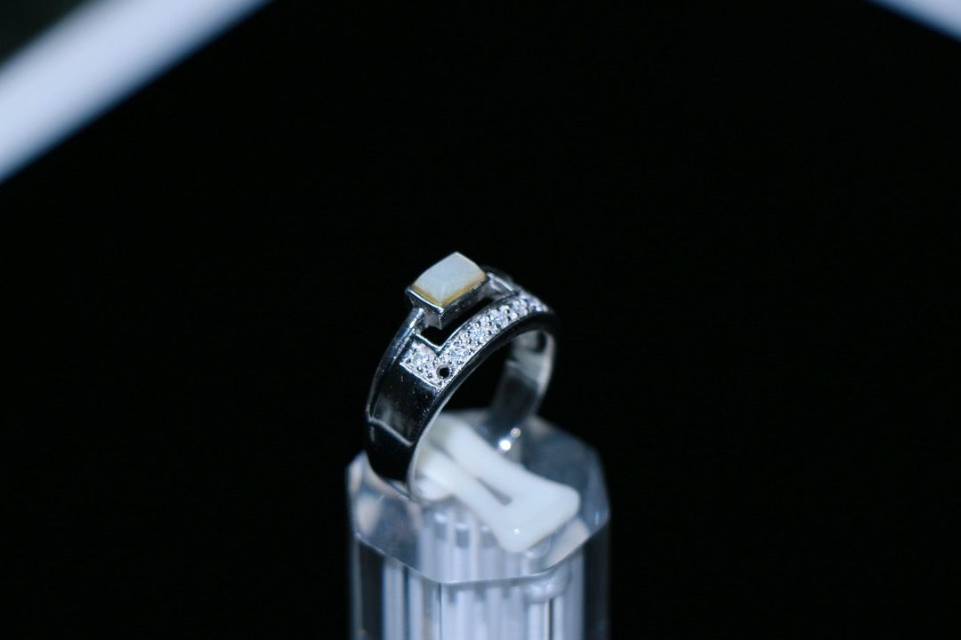 Pure silver shop ring